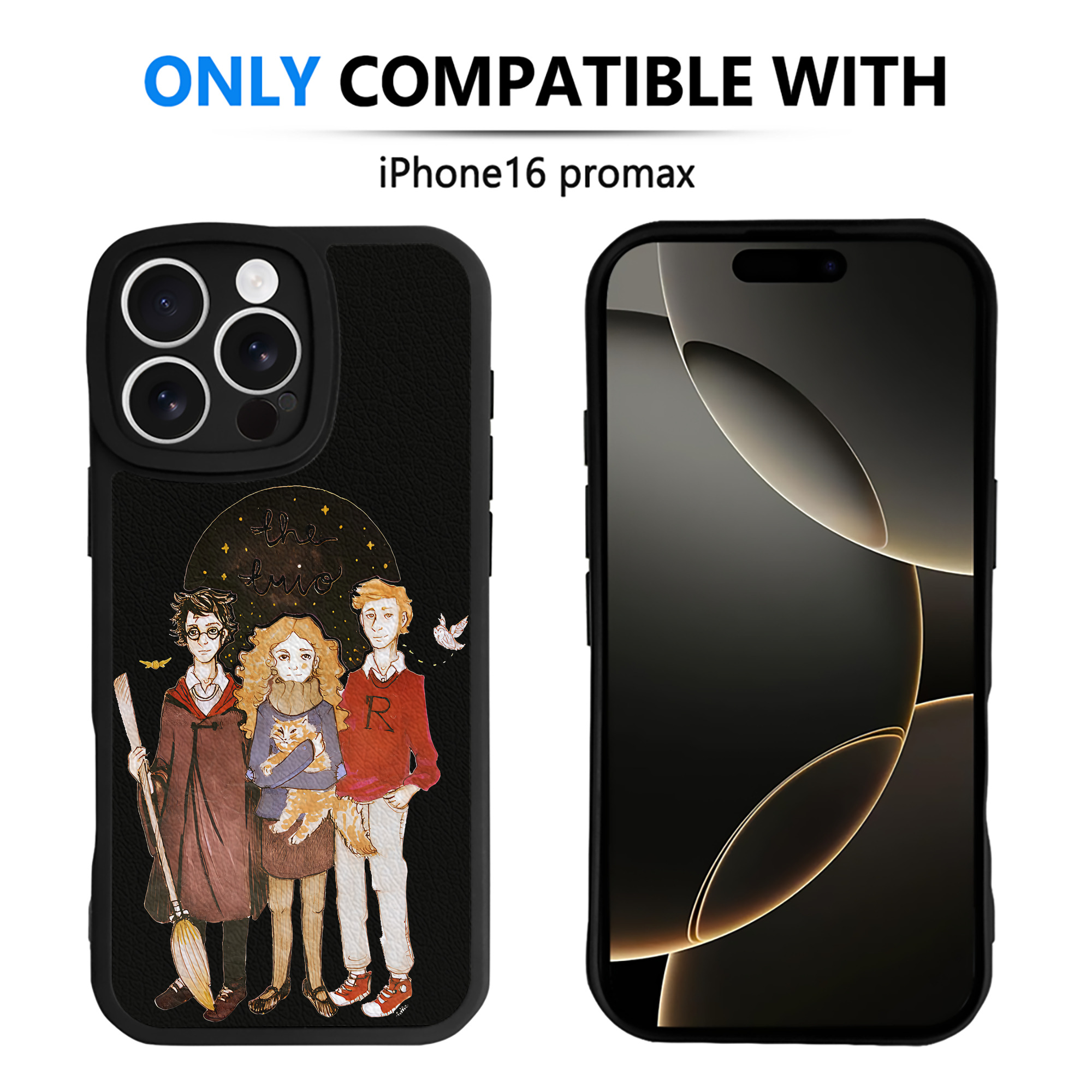 （画像用） Harry Potter ハリー・ポッターシリーズ 【iPhone 16シリーズ対応】シリコンスマホケース（レザー調） 材質：シリコン
